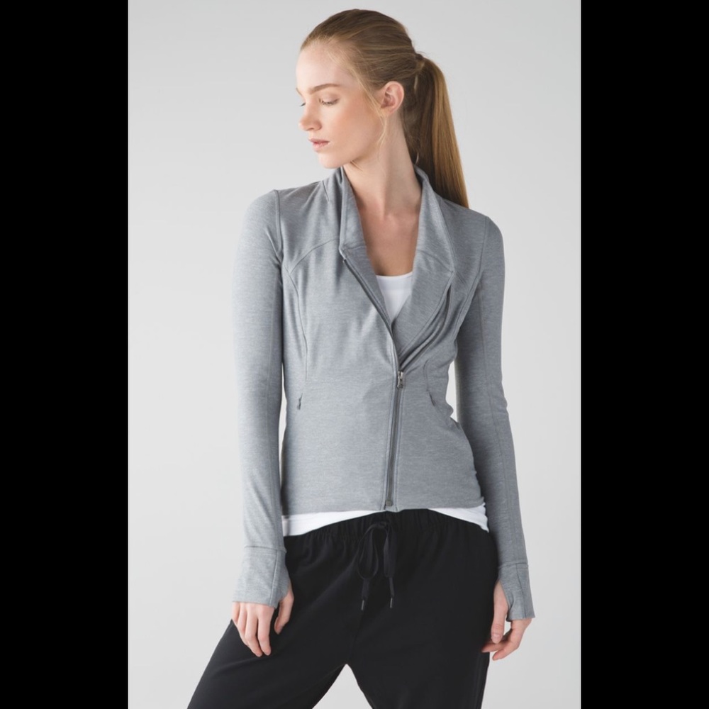 Lululemon Precision Jacket Heathered Battleship - image 1